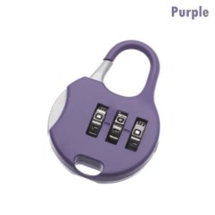Metal Mini Cadran cu 3 cifre Blocare cu parolă Cod combinat Lacăt Valisă de călătorie Protector de jurnal Instrument de securita
