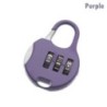 Metal Mini Cadran cu 3 cifre Blocare cu parolă Cod combinat Lacăt Valisă de călătorie Protector de jurnal Instrument de securita