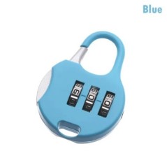 Metal Mini Cadran cu 3 cifre Blocare cu parolă Cod combinat Lacăt Valisă de călătorie Protector de jurnal Instrument de securita