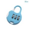 Metal Mini Cadran cu 3 cifre Blocare cu parolă Cod combinat Lacăt Valisă de călătorie Protector de jurnal Instrument de securita