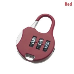 Metal Mini Cadran cu 3 cifre Blocare cu parolă Cod combinat Lacăt Valisă de călătorie Protector de jurnal Instrument de securita