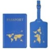 2 buc/set Husa pentru pașaport și etichetă pentru bagaje, Suport pașaport de călătorie Organizator portofel