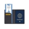 2 buc/set Husa pentru pașaport și etichetă pentru bagaje, Suport pașaport de călătorie Organizator portofel