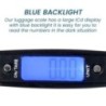 Cantar digital pentru bagaje de 50 kg Cantar portabil pentru valiza Cantar electronic portabil Iluminat din spate Display digita
