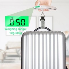 Cântar digital portabil pentru greutatea bagajelor, 50 kg/110 lb, cu afișaj LCD, de buzunar, valiza electronică, cântar de călăt