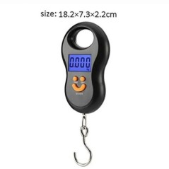 Cantar electronic de 50 kg 10 g Cantar digital de bucatarie LCD Cantar de pescuit cu iluminare din spate Cantar de buzunar Canta