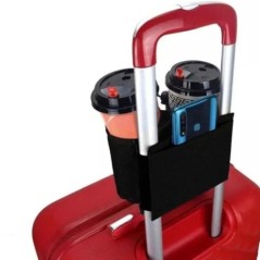 Suport pentru pahare pentru bagaje de călătorie, durabil, cu mână liberă, geantă de băutură, lapte de călătorie, ceai, căni de c
