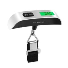 Cântar portabil Afișaj LCD digital 110lb/50kg Bagaj electronic agățat Valisă de călătorie Cântărește bagaj Instrument de echilib