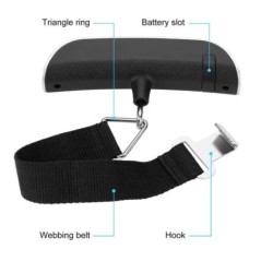 Cântar portabil Afișaj LCD digital 110lb/50kg Bagaj electronic agățat Valisă de călătorie Cântărește bagaj Instrument de echilib