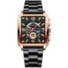 Ceasuri Bărbați Gold Square Ceasuri Originale de Lux din Oțel Inoxidabil Impermeabil Relogio Masculino