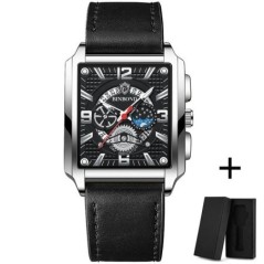 Ceasuri Bărbați Gold Square Ceasuri Originale de Lux din Oțel Inoxidabil Impermeabil Relogio Masculino