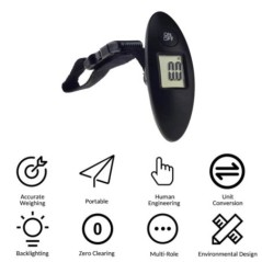 1 buc 40 kg/100 g LCD digital electronic cântar pentru bagaje cântar portabil valiză cântar de călătorie cu mâner cântar agățat 