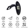 1 buc 40 kg/100 g LCD digital electronic cântar pentru bagaje cântar portabil valiză cântar de călătorie cu mâner cântar agățat 