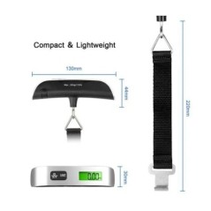 1pcs Cantar portabil Afisaj LCD digital 110lb/50kg Bagaj electronic agatat Valisa de calatorie Cantareste Bagaj Balanta greutate
