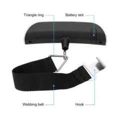 1pcs Cantar portabil Afisaj LCD digital 110lb/50kg Bagaj electronic agatat Valisa de calatorie Cantareste Bagaj Balanta greutate