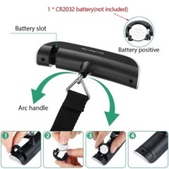 1pcs Cantar portabil Afisaj LCD digital 110lb/50kg Bagaj electronic agatat Valisa de calatorie Cantareste Bagaj Balanta greutate