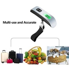 1pcs Cantar portabil Afisaj LCD digital 110lb/50kg Bagaj electronic agatat Valisa de calatorie Cantareste Bagaj Balanta greutate
