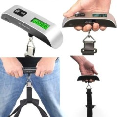 1pcs Cantar portabil Afisaj LCD digital 110lb/50kg Bagaj electronic agatat Valisa de calatorie Cantareste Bagaj Balanta greutate