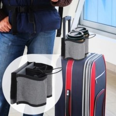 Bagaj Suport pentru pahare de călătorie Geantă portabilă de depozitare pentru pahare de băutură Mânere pentru valiză Suport pent