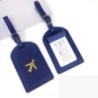 Etichetă portabilă pentru bagaje din piele PU 1PC Etichetă identificator valiză Etichetă geanta de îmbarcare pentru bagaje Nume 