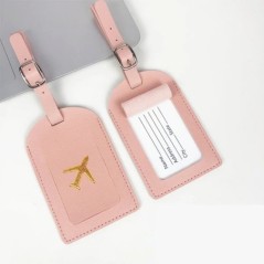 Etichetă portabilă pentru bagaje din piele PU 1PC Etichetă identificator valiză Etichetă geanta de îmbarcare pentru bagaje Nume 