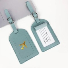 Etichetă portabilă pentru bagaje din piele PU 1PC Etichetă identificator valiză Etichetă geanta de îmbarcare pentru bagaje Nume 