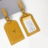 Etichetă portabilă pentru bagaje din piele PU 1PC Etichetă identificator valiză Etichetă geanta de îmbarcare pentru bagaje Nume 