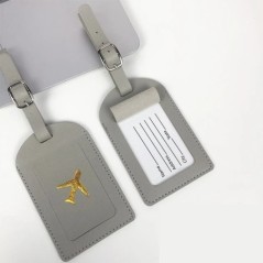 Etichetă portabilă pentru bagaje din piele PU 1PC Etichetă identificator valiză Etichetă geanta de îmbarcare pentru bagaje Nume 