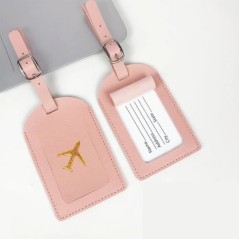Etichetă portabilă pentru bagaje din piele PU 1PC Etichetă identificator valiză Etichetă geanta de îmbarcare pentru bagaje Nume 