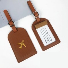 Etichetă portabilă pentru bagaje din piele PU 1PC Etichetă identificator valiză Etichetă geanta de îmbarcare pentru bagaje Nume 