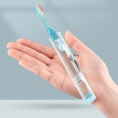 Set de periuță de dinți pentru drumeții, din plastic, creativ Kit de depozitare pentru pastă de dinți Instrumente de curățare a 