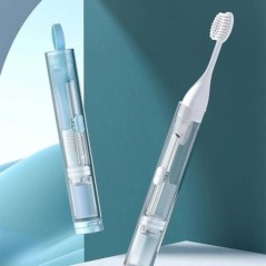 Set de periuță de dinți pentru drumeții, din plastic, creativ Kit de depozitare pentru pastă de dinți Instrumente de curățare a 