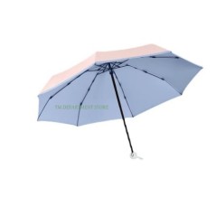 Umbrelă pliabilă de călătorie, 8 nervuri, mini compactă de buzunar, umbrelă de ploaie, rezistentă la vânt, rezistentă la ploaie,