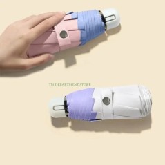 Umbrelă pliabilă de călătorie, 8 nervuri, mini compactă de buzunar, umbrelă de ploaie, rezistentă la vânt, rezistentă la ploaie,