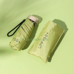 Umbrelă pliabilă de călătorie, 8 nervuri, mini compactă de buzunar, umbrelă de ploaie, rezistentă la vânt, rezistentă la ploaie,