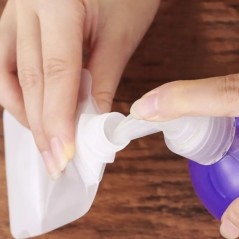 30/50/100ml Pungi de ambalare reîncărcabile Esențial de călătorie Loțiune Cosmetică Șampon Gel de duș Genți portabile Sticle de 