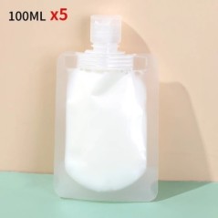 30/50/100ml Pungi de ambalare reîncărcabile Esențial de călătorie Loțiune Cosmetică Șampon Gel de duș Genți portabile Sticle de 