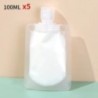30/50/100ml Pungi de ambalare reîncărcabile Esențial de călătorie Loțiune Cosmetică Șampon Gel de duș Genți portabile Sticle de 