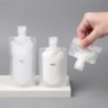 10 bucăți, portabil, fluid de călătorie, geantă de ambalare pentru machiaj, geantă de ambalare transparentă cu clapetă.
