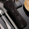 1PC sac de tacamuri Fabic set portabil de cină ambalaj furculiță de picnic de călătorie în aer liber, bucătărie, pungi de depozi