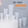 10 buc. Tuburi de stoarcere din plastic reîncărcabile goale. Recipiente cosmetice translucide, tub din plastic moale, flacon de 