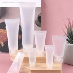 10 buc. Tuburi de stoarcere din plastic reîncărcabile goale. Recipiente cosmetice translucide, tub din plastic moale, flacon de 