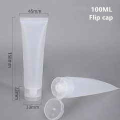10 buc. Tuburi de stoarcere din plastic reîncărcabile goale. Recipiente cosmetice translucide, tub din plastic moale, flacon de 