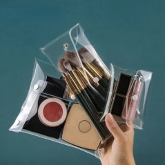 Geantă de machiaj Organizator transparent Genți cosmetice Călătorie Portable Perie Set de depozitare PVC Pix transparent Baie Pr