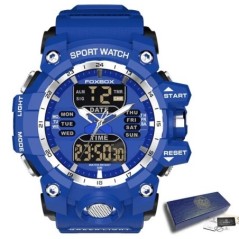 Ceasuri militare FOXBOX pentru bărbați Ceas de mână cu alarmă cu cronograf sport de lux LIGE Ceas mare cu quartz impermeabil Cea