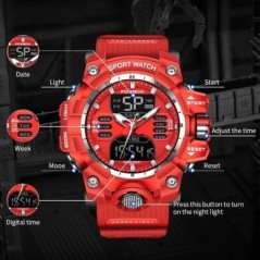 Ceasuri militare FOXBOX pentru bărbați Ceas de mână cu alarmă cu cronograf sport de lux LIGE Ceas mare cu quartz impermeabil Cea