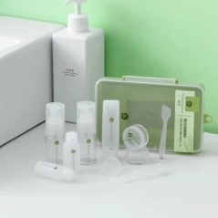 Set de sticle pentru dozator de cosmetice de călătorie, 10 buc