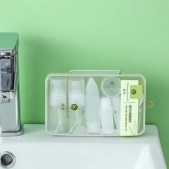 Set de sticle pentru dozator de cosmetice de călătorie, 10 buc