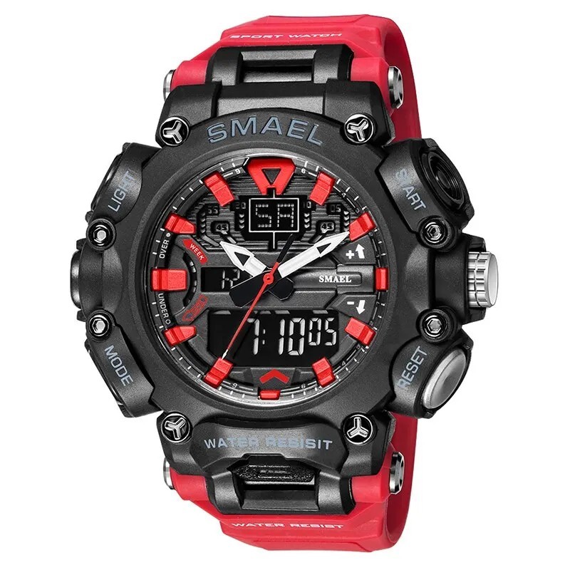 Ceas militar Sport Rezistent la apă 50M Cronometru Analogic Digital Ceasuri de mână Afișare Săptămâna Ceas cu alarmă 8053 Ceasur Ceas militar Sport Rezistent la apă 50M Cronometru Analogic Digital Ceasuri de mână Afișare Săptămâna Ceas cu alarmă 8053 Ceasur