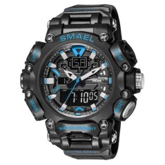 Ceas militar Sport Rezistent la apă 50M Cronometru Analogic Digital Ceasuri de mână Afișare Săptămâna Ceas cu alarmă 8053 Ceasur